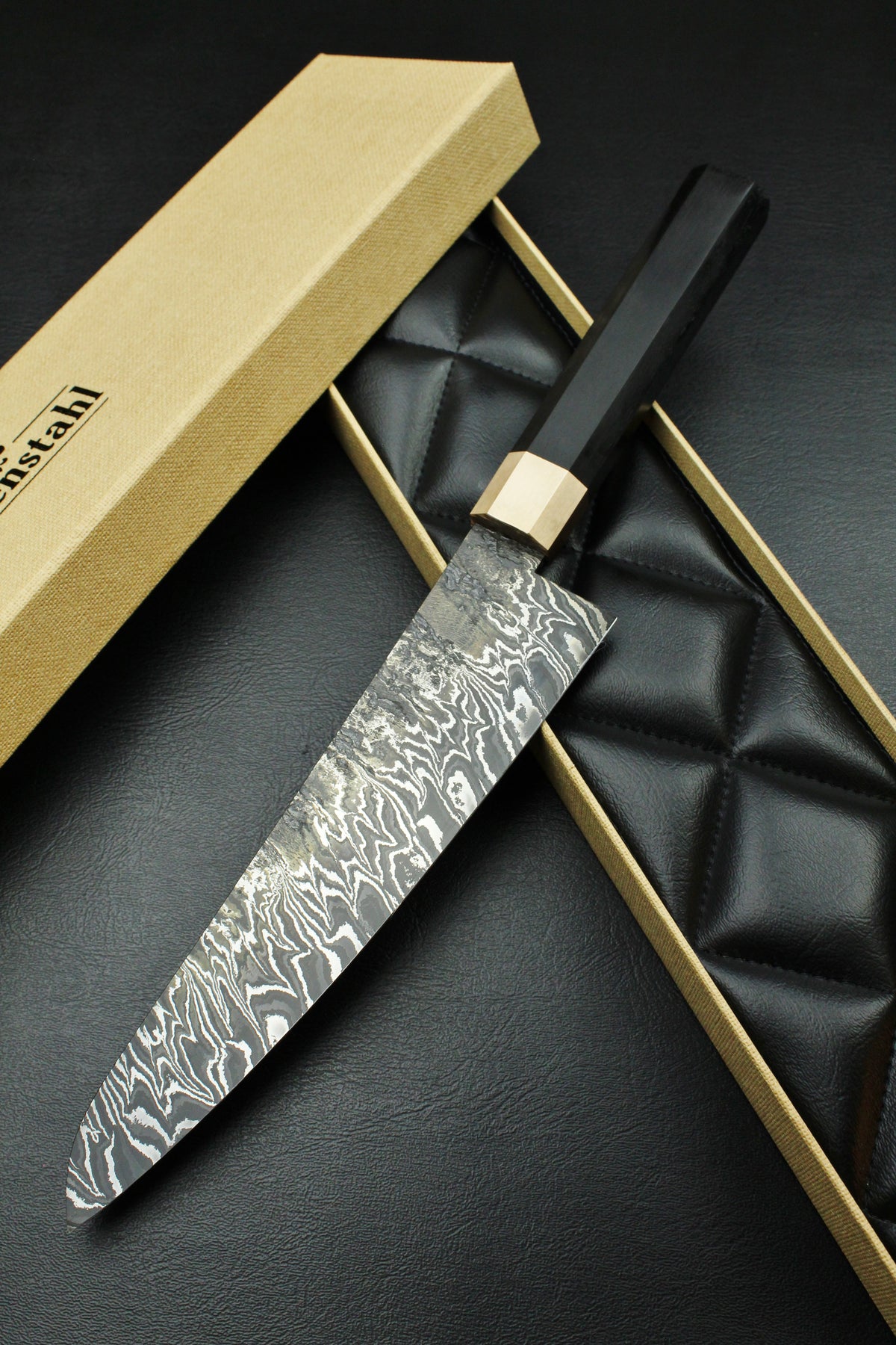 Damast-Gyuto 215 Achteckig 1.2