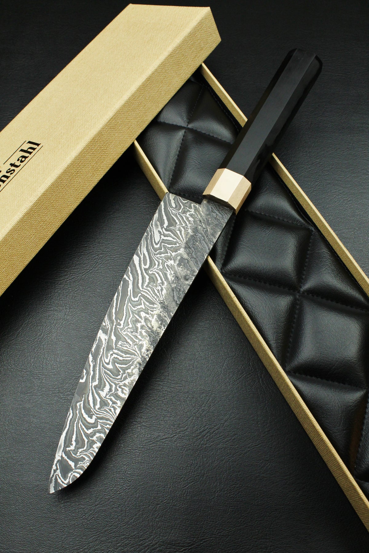Damast-Gyuto 215 Achteckig 1.2