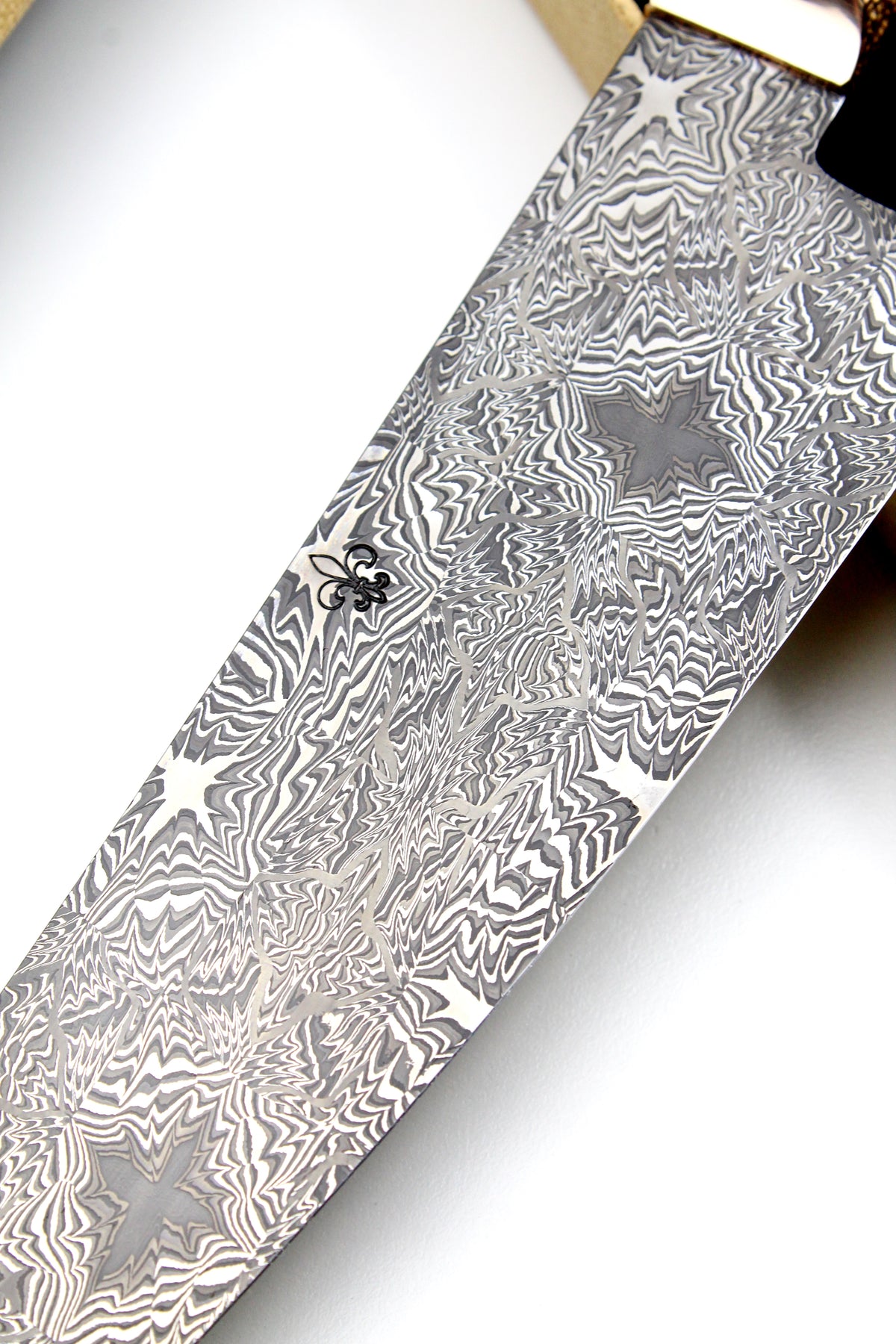 S-Damast Santoku Eingebettete Sterne