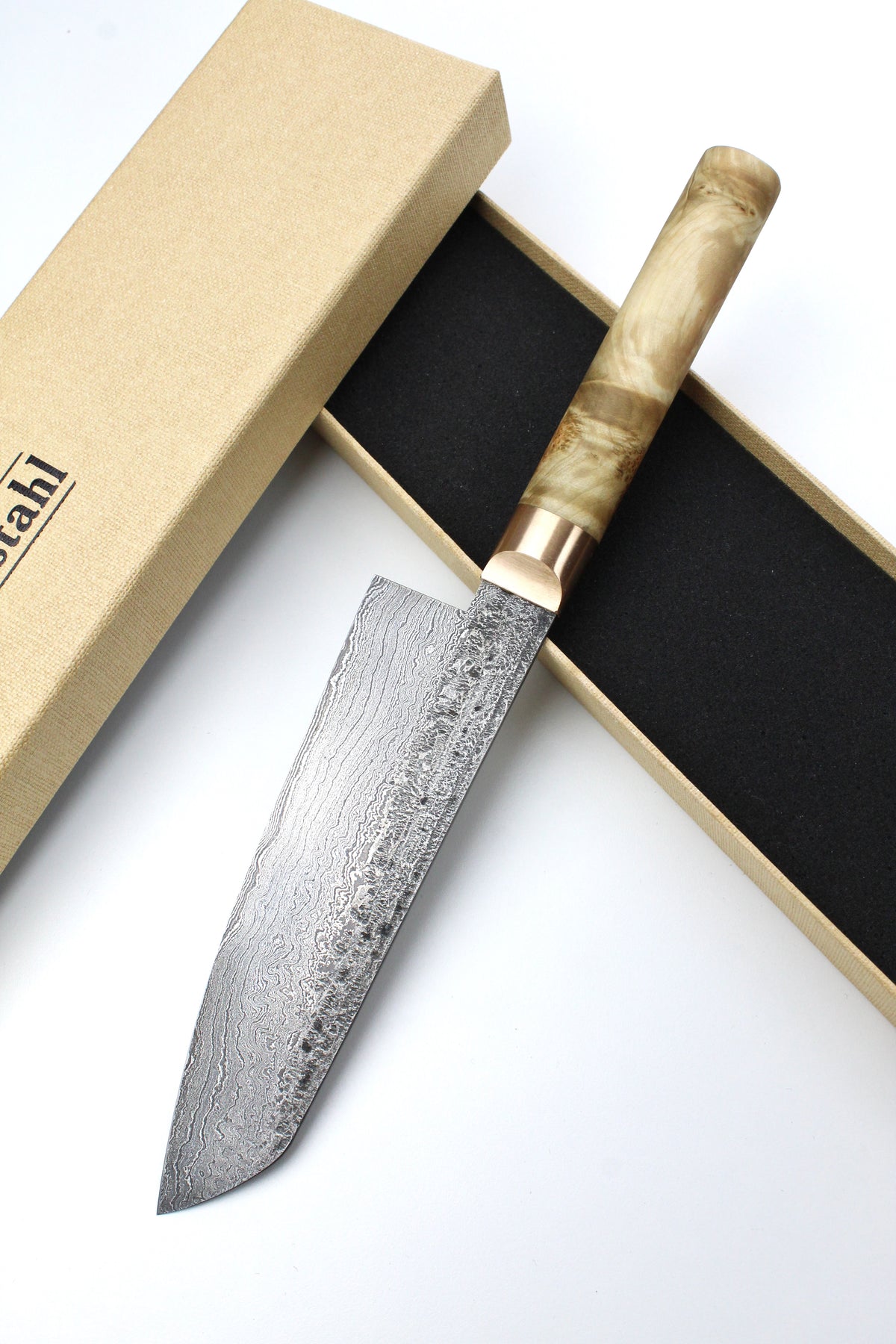 Damast Santoku 500L Ahorn