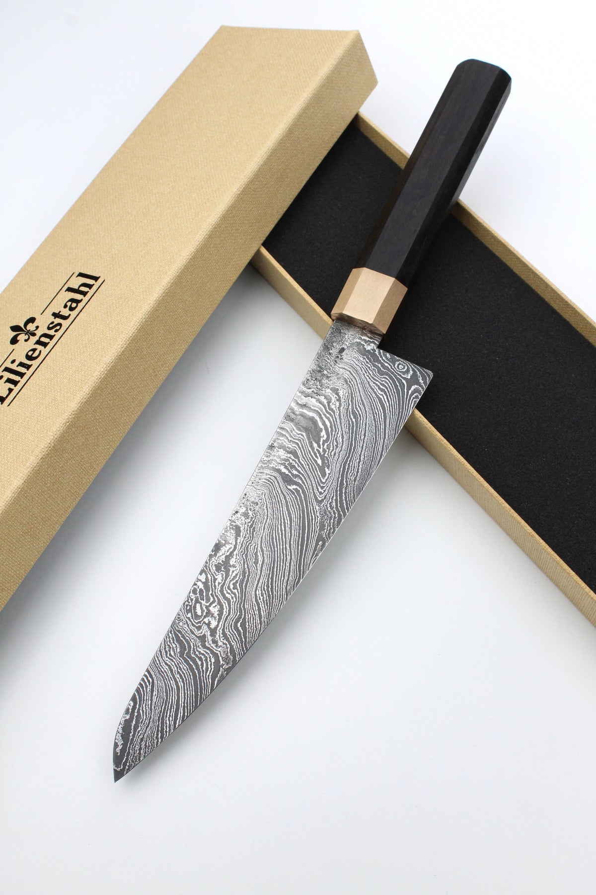 Gyuto Damast Mooreiche