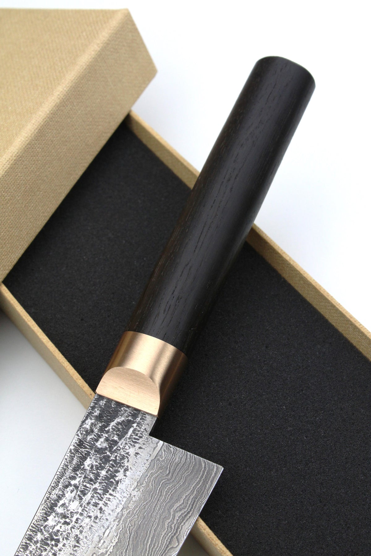 Gyuto Damast Mooreiche oval