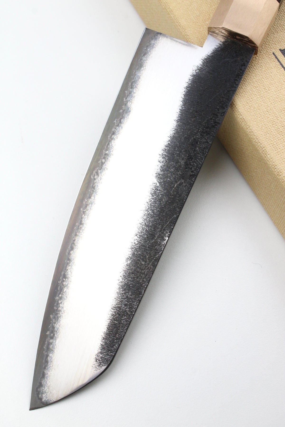 Santoku aus achteckigem Torfholz
