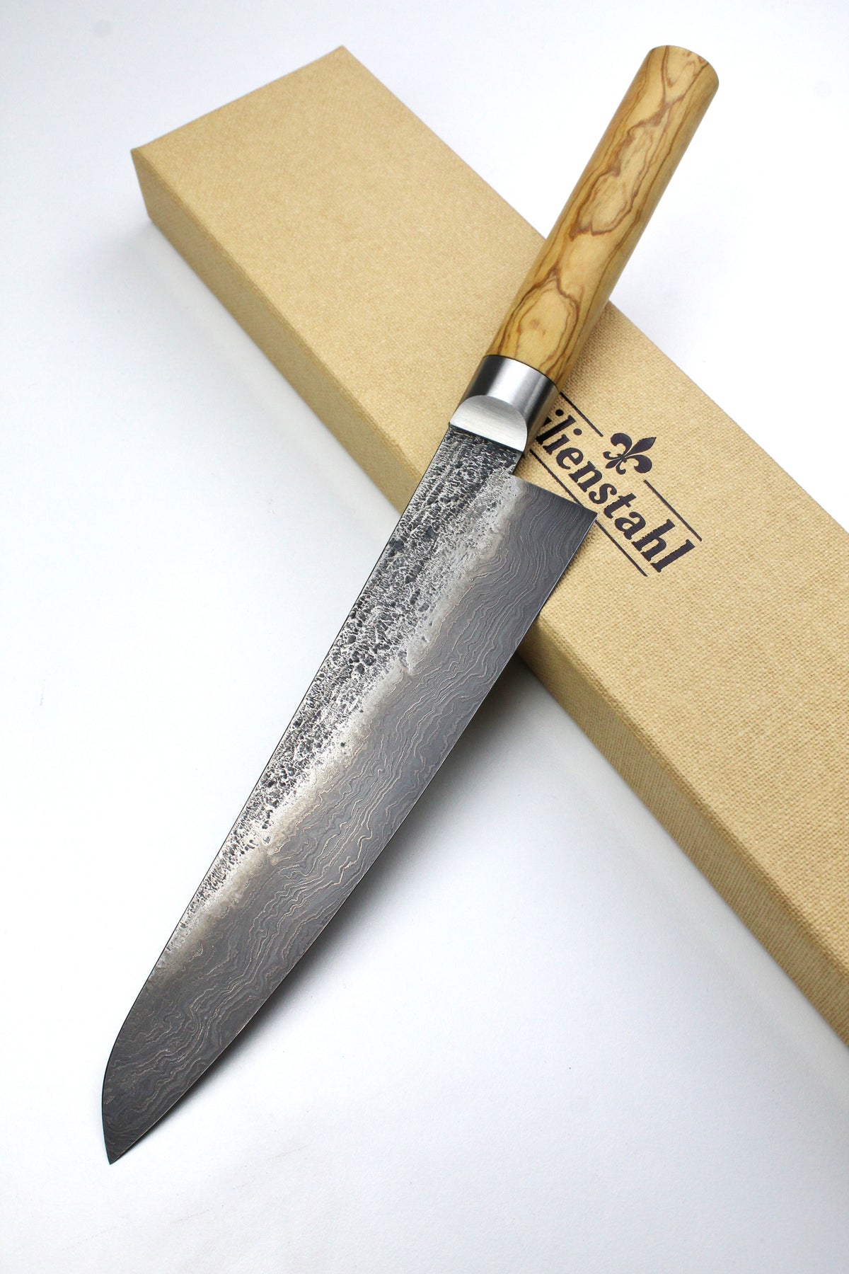 Damast-Gyuto 500L Olive