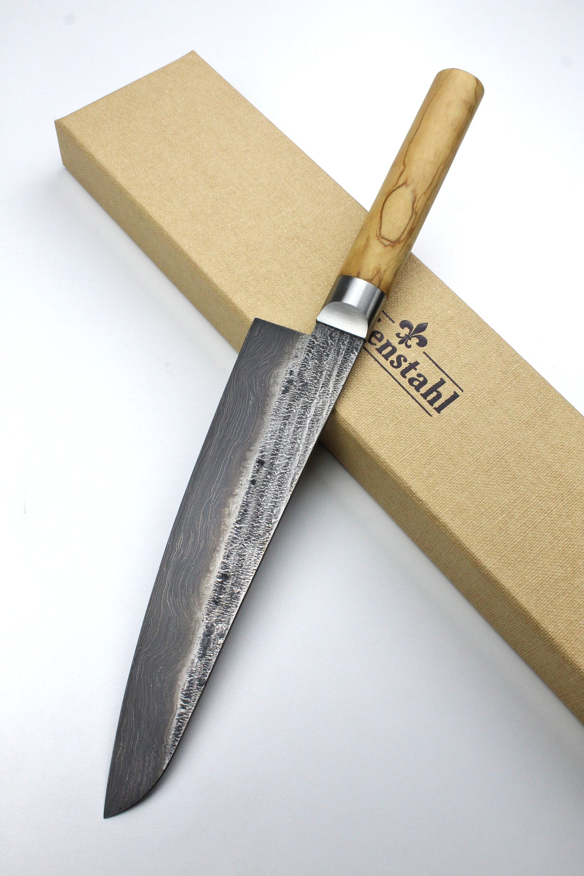 Damast-Gyuto 500L Olive
