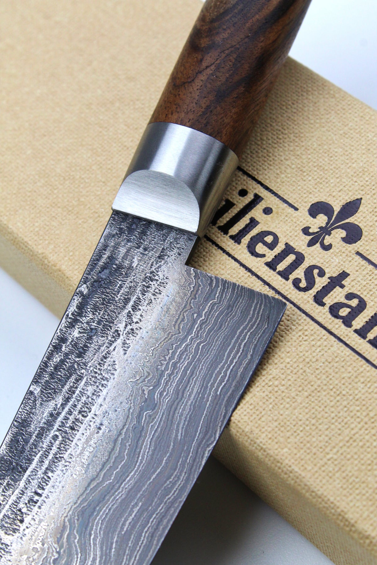 Damast-Gyuto 500L Walnussholz