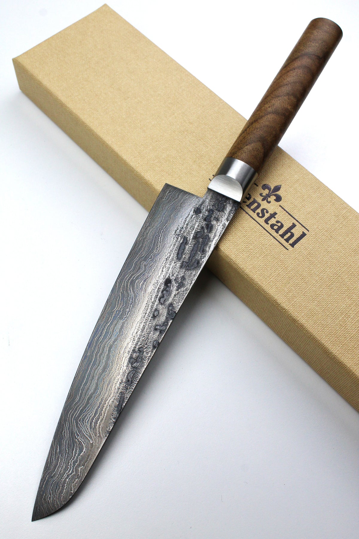 Damast-Gyuto 500L Walnussholz