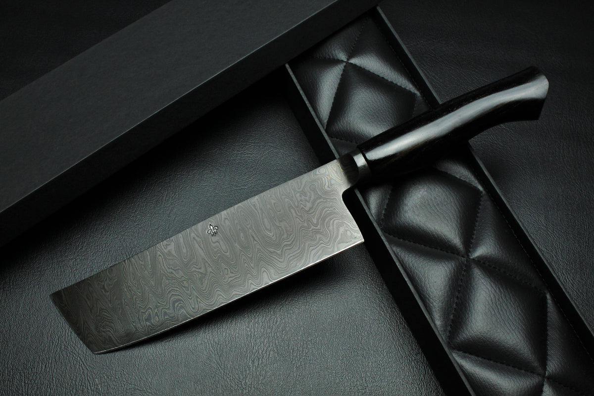 Nakiri 180 schwarzes Ebenholz komplett schwarze Patina