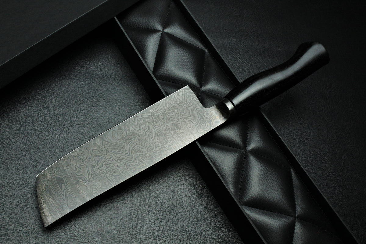 Nakiri 180 schwarzes Ebenholz komplett schwarze Patina