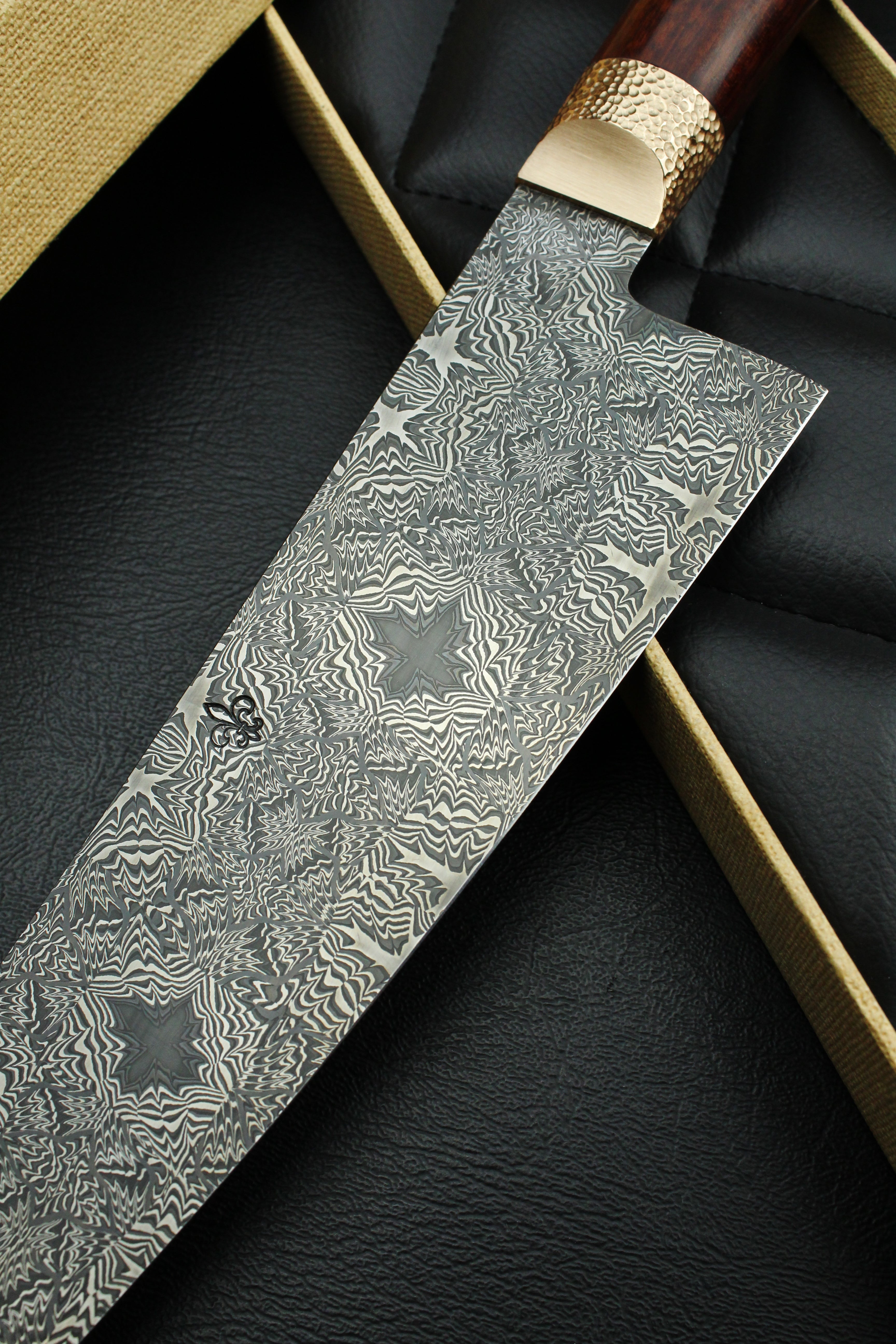 S-Damascus Gyuto Snake Oval