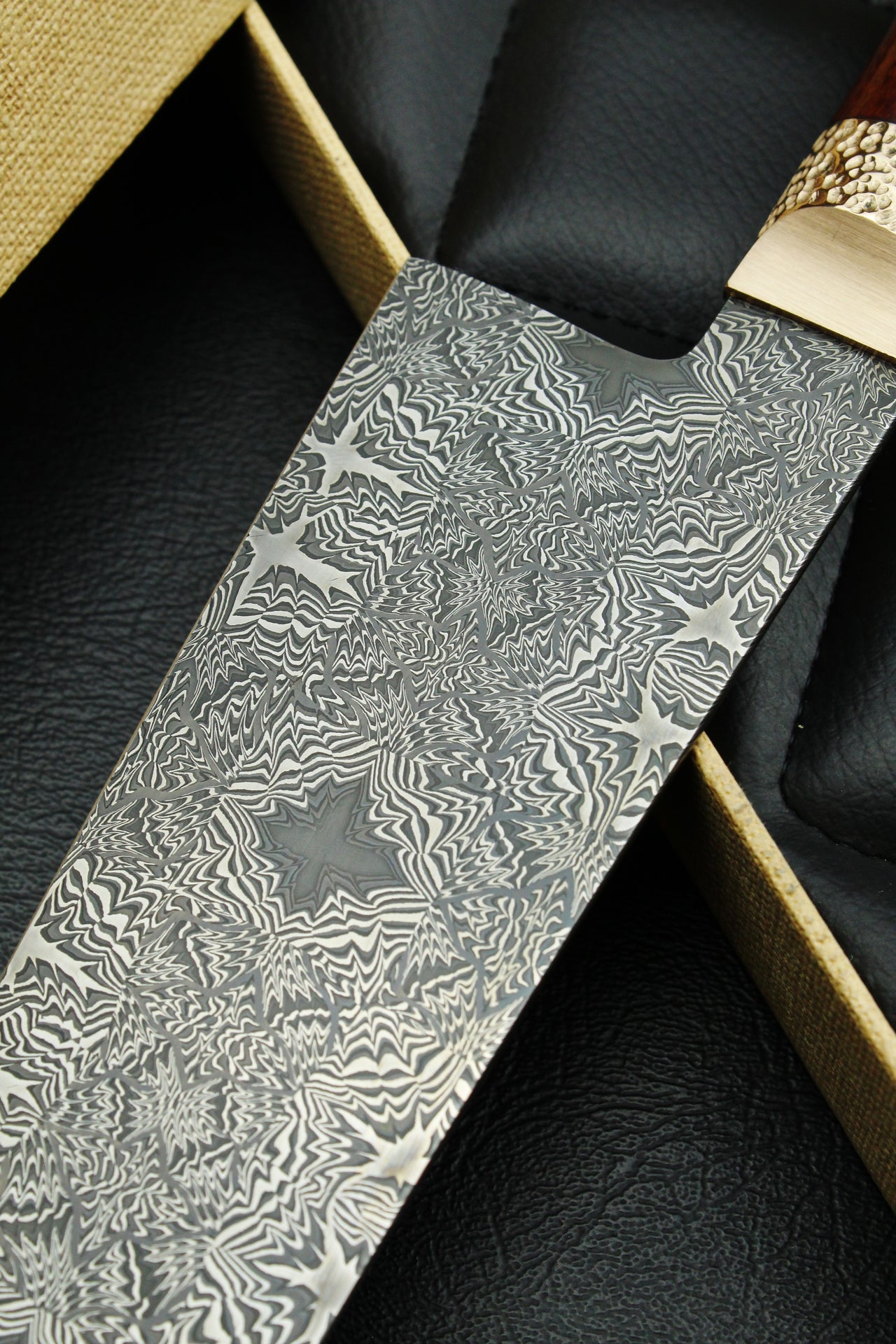 S-Damascus Gyuto Snake Oval