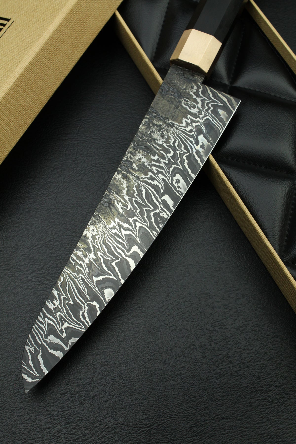Damast-Gyuto 215 Achteckig 1.2