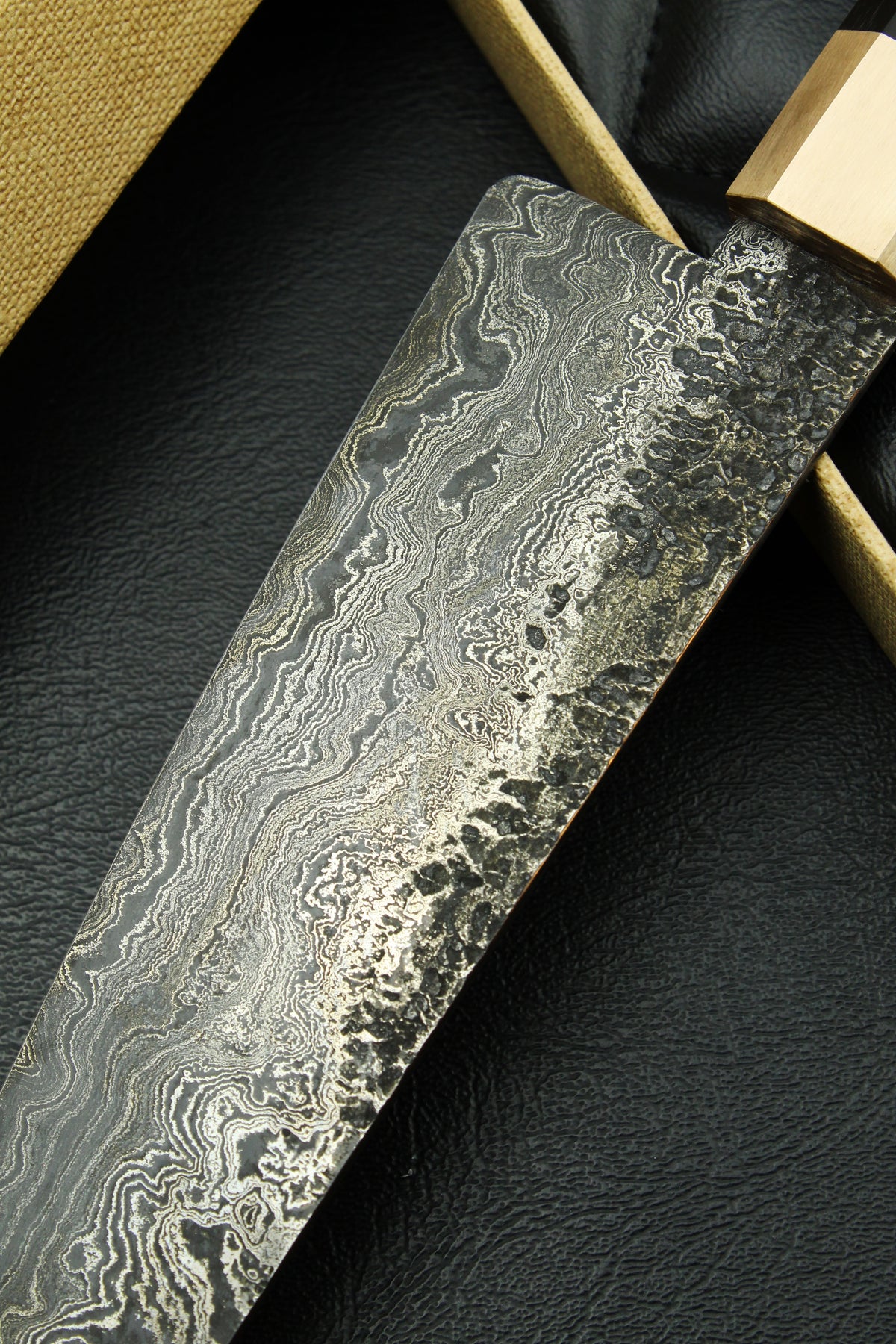 Damascus-Gyuto 215, achteckig, 2,4