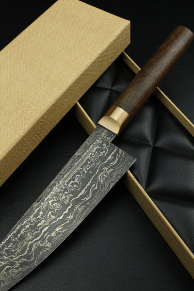 Lilienstahl Santoku HK Damast Walnut