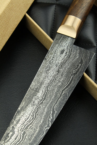 Damascus Gyuto 320L German Walnut – Lilienstahl