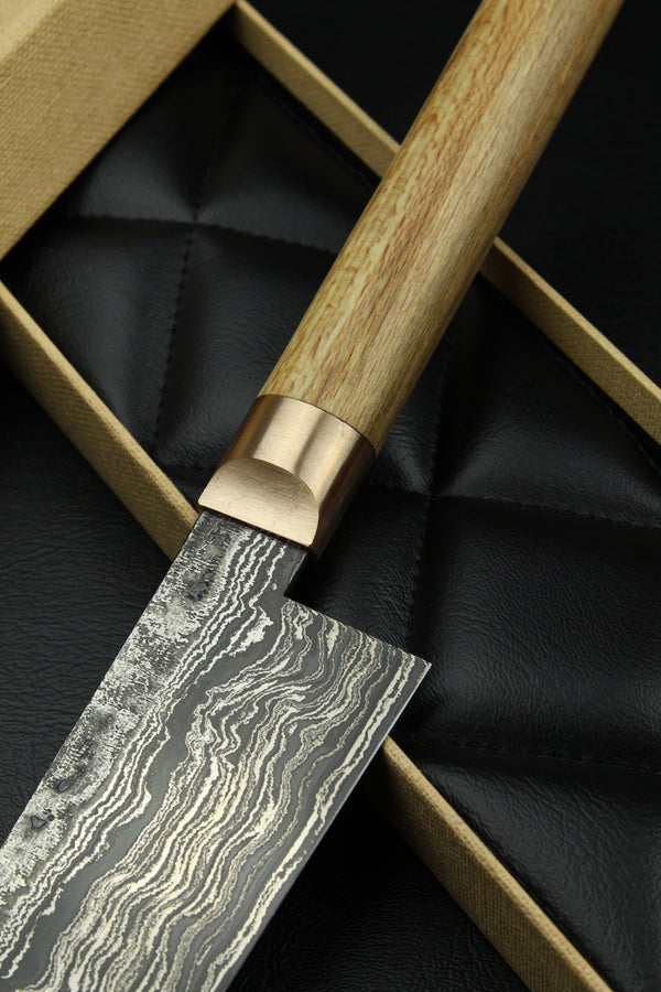 Damascus Santoku HK Beech