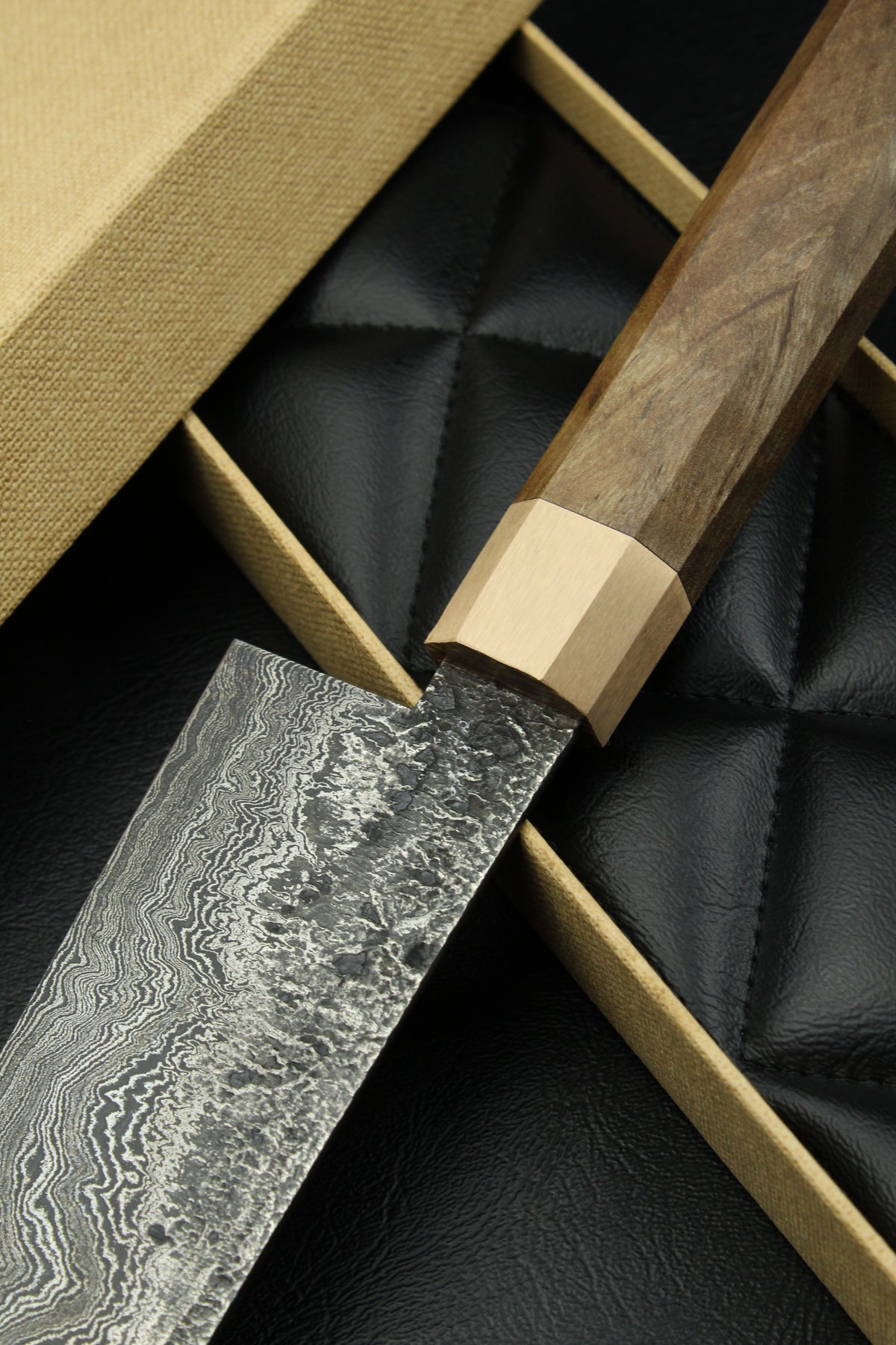 Damast-Santoku 500L Achteck 1.0