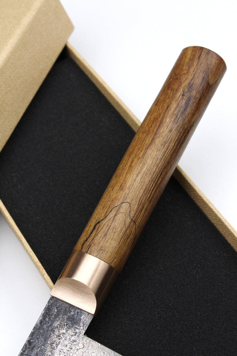 Damascus Santoku 500L Oval