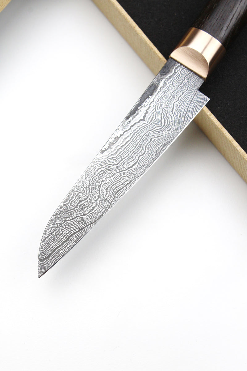 Petty Bog Oak Oval Damascus