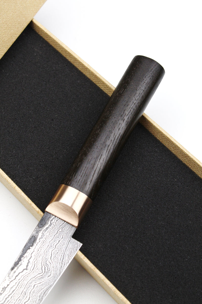Petty Bog Oak Oval Damascus