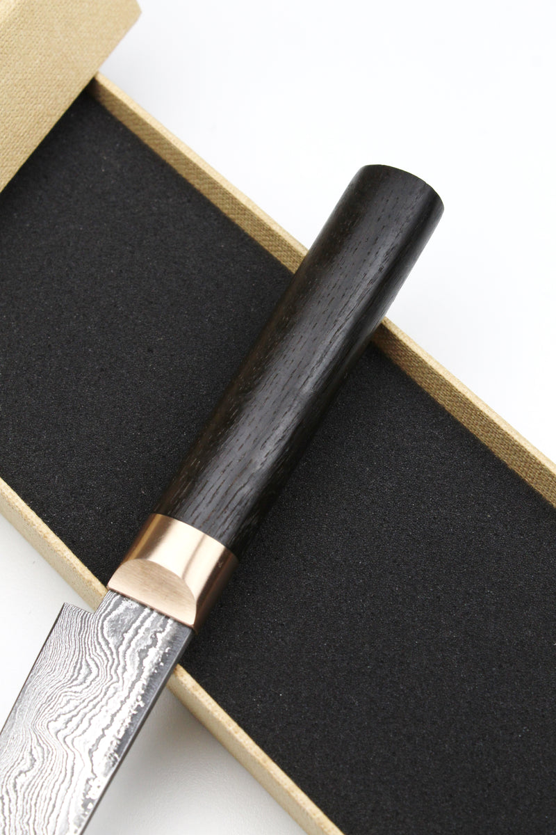 Petty Bog Oak Oval Damascus