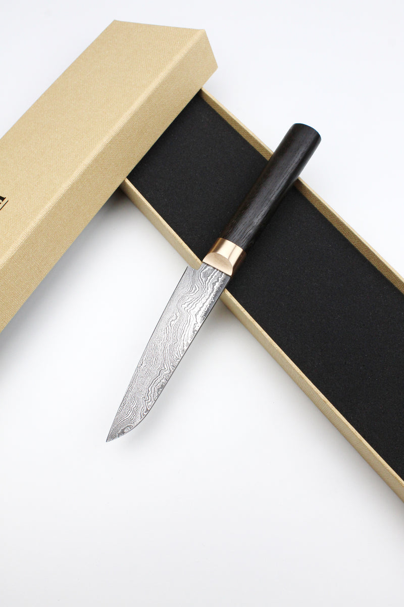 Petty Bog Oak Oval Damascus