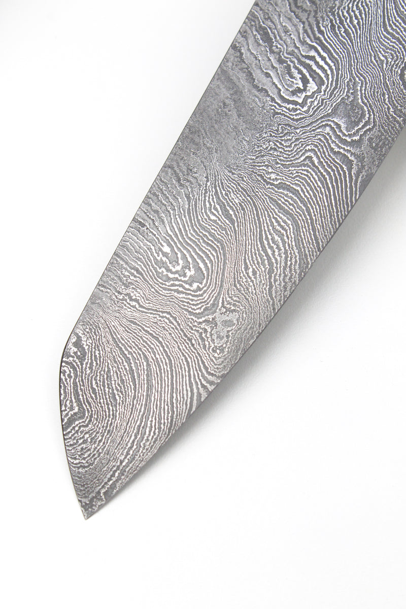 Damascus Santoku Walnut