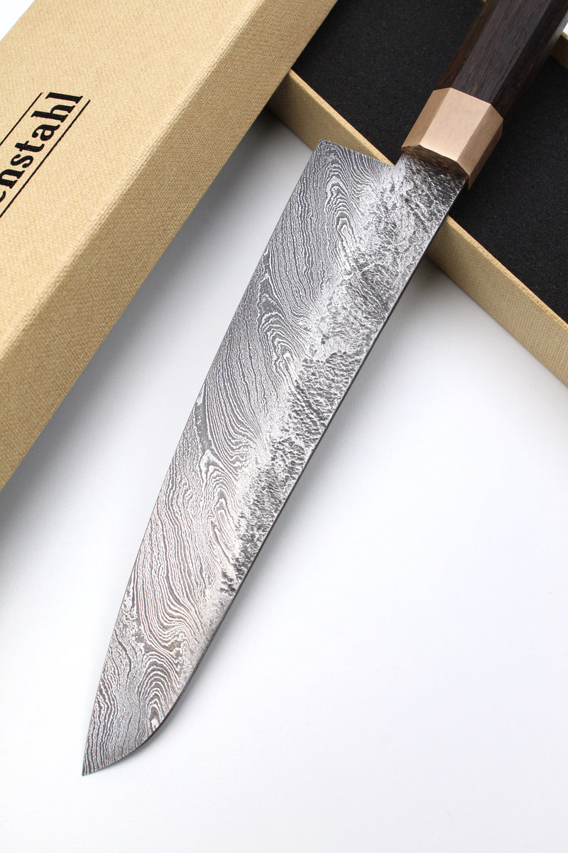 Gyuto Damascus Bog Oak