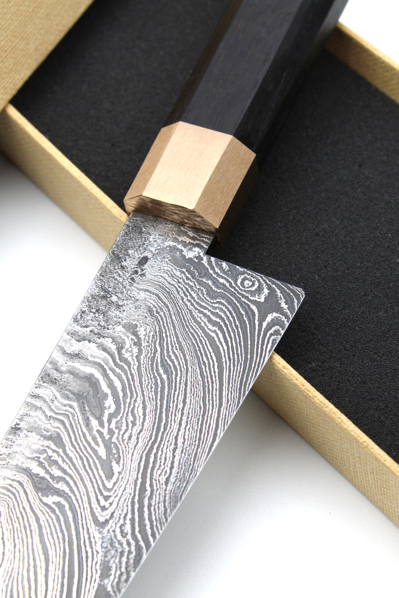 Gyuto Damascus Bog Oak