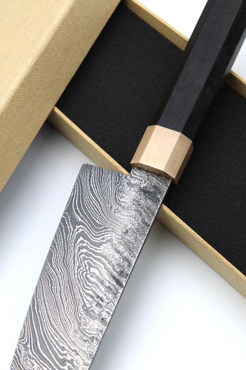 Gyuto Damascus Bog Oak