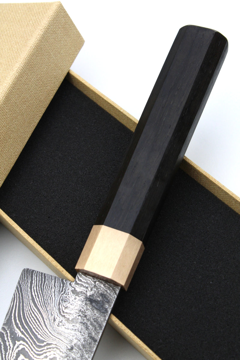Gyuto Damascus Bog Oak