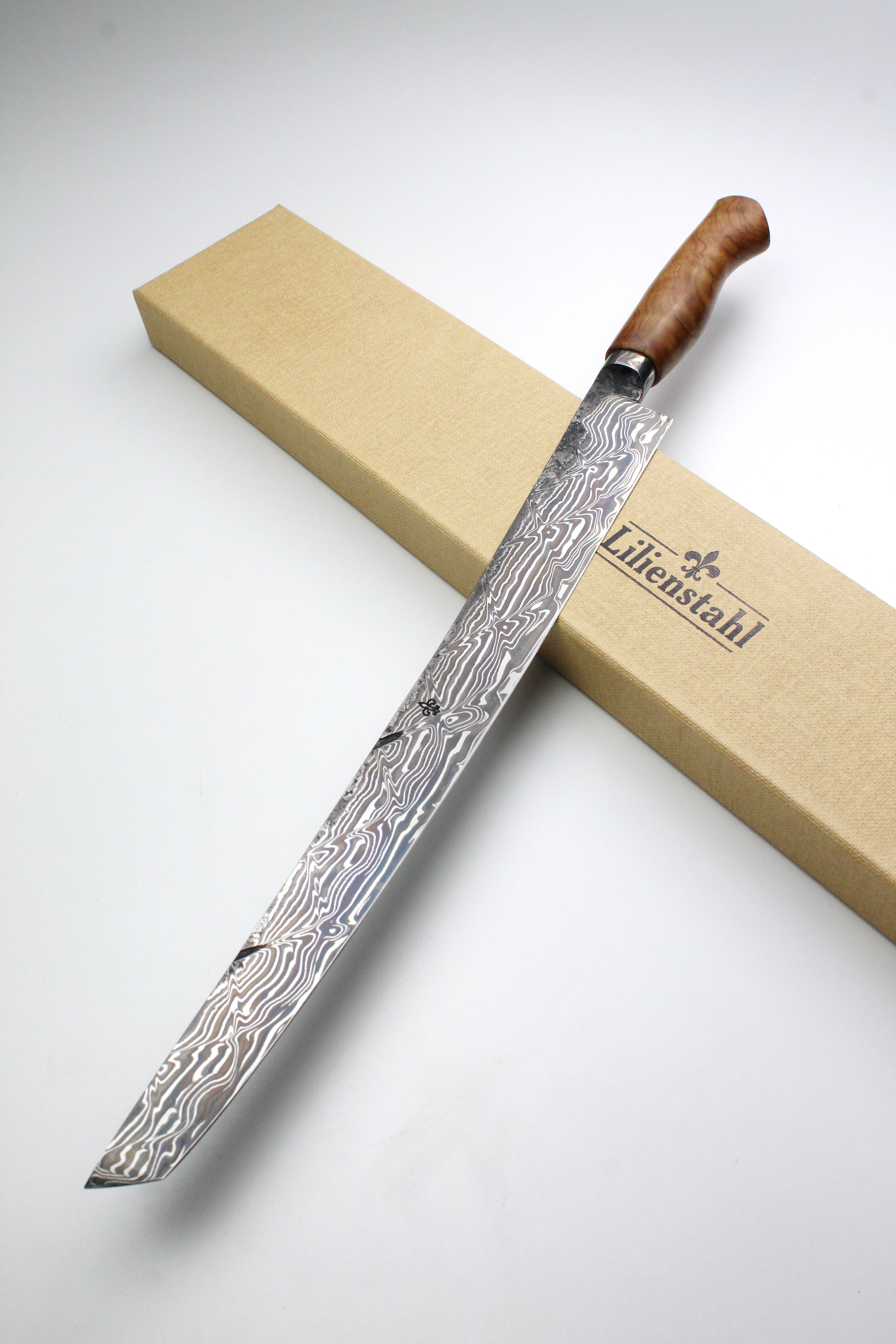 Takohiki 350 Olive Damascus