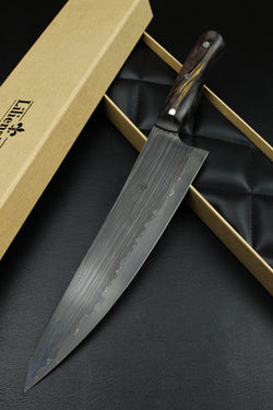 Chefknife 240 B&W ebony stabilized