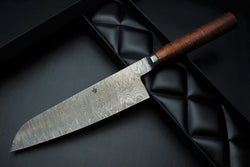 Santoku 205 ringed Gidgee Patina